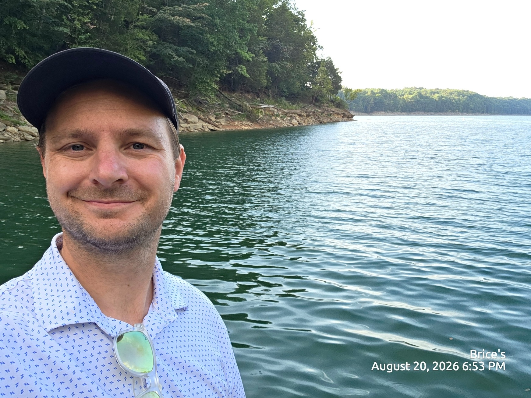 Michigan RV Repair owner in a personal lakeside photograph